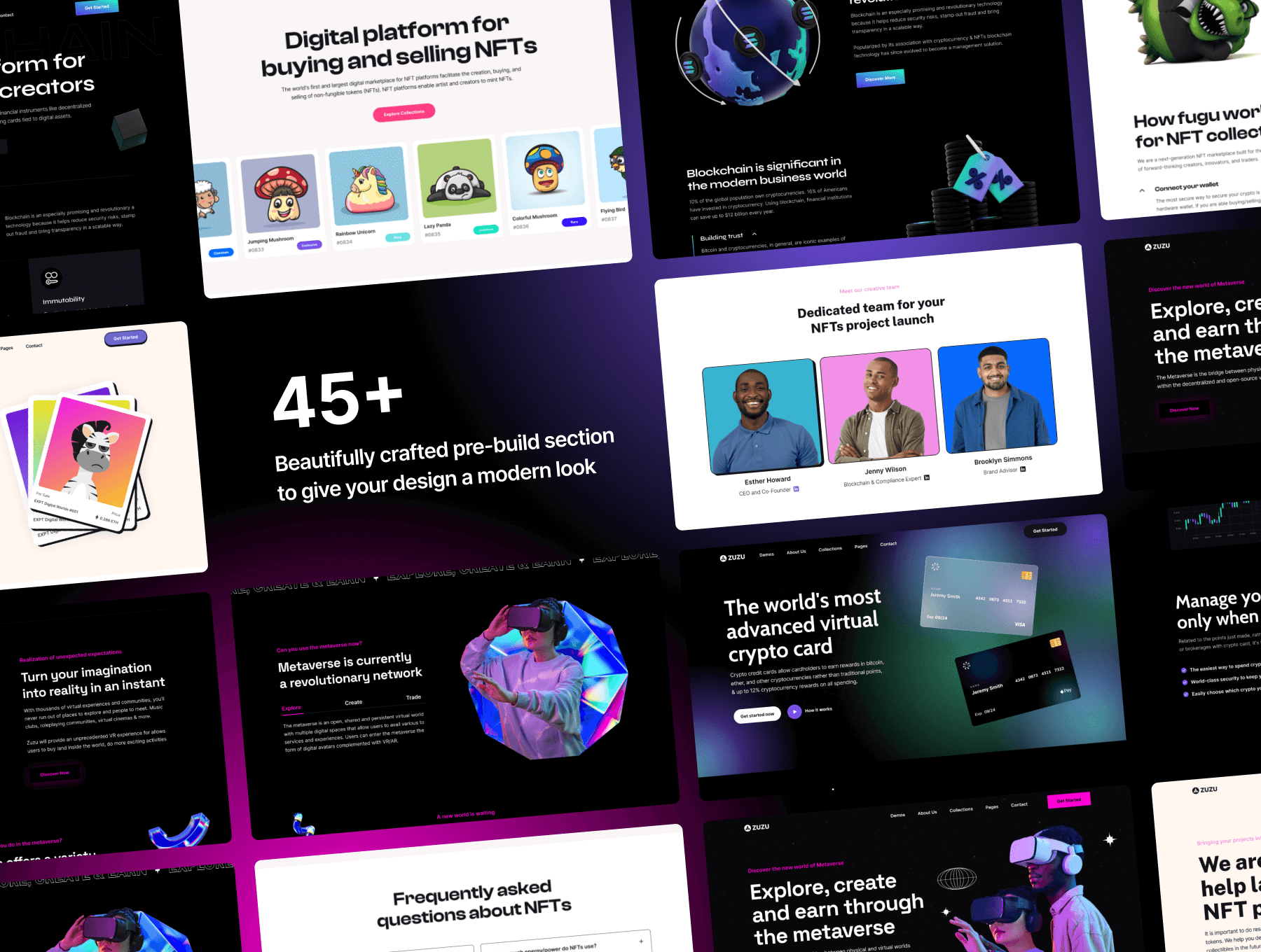 能直接上线的区块链主题登陆页面HTML模板