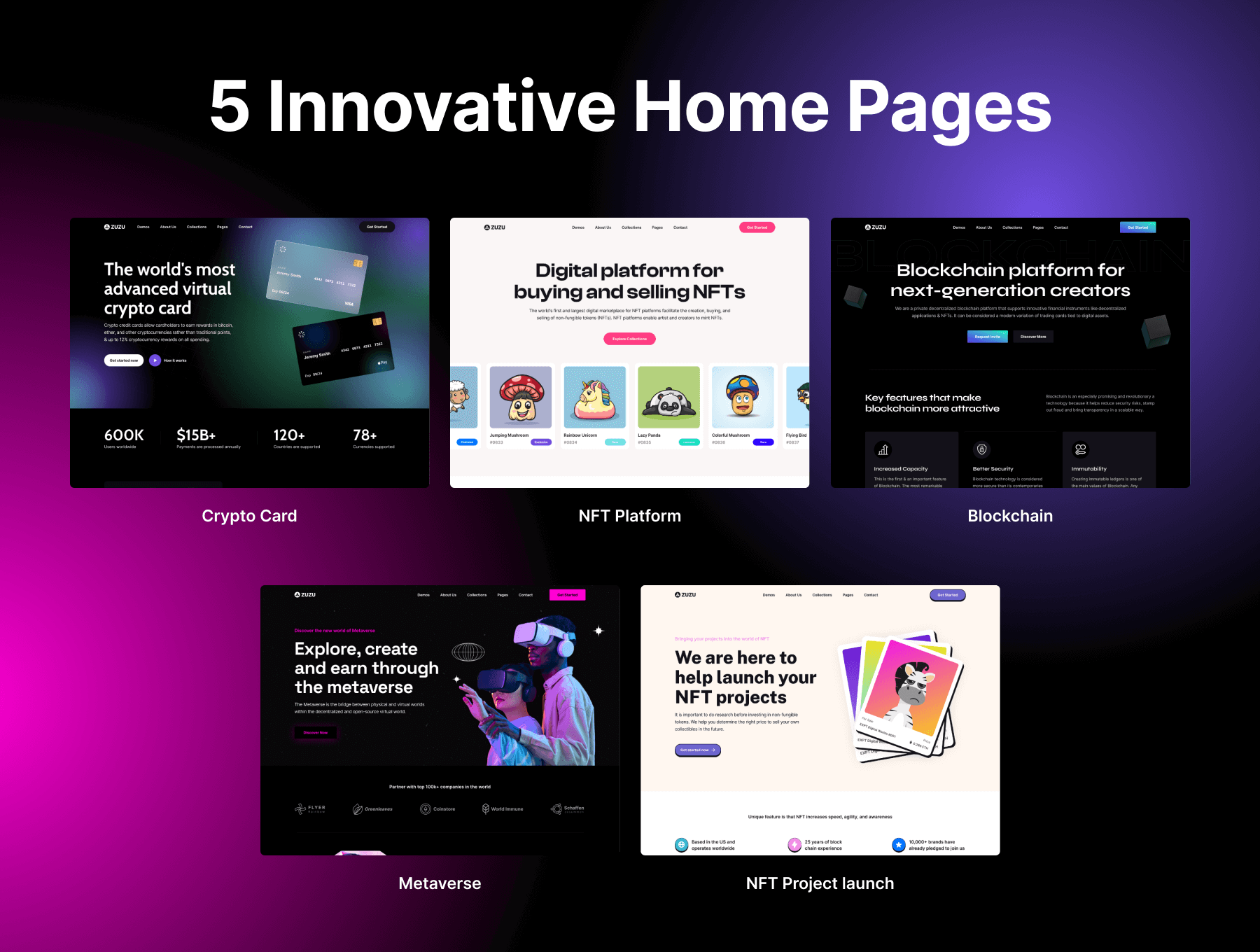 能直接上线的区块链主题登陆页面HTML模板
