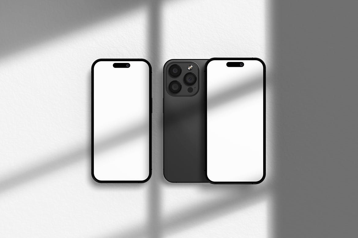 苹果iPhone 14灵动岛手机PSD样机素材