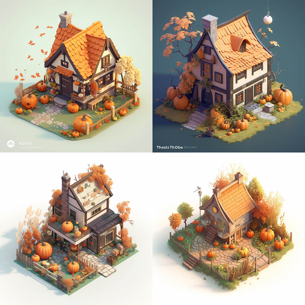 一组非常牛B的等轴 3D 模型插画