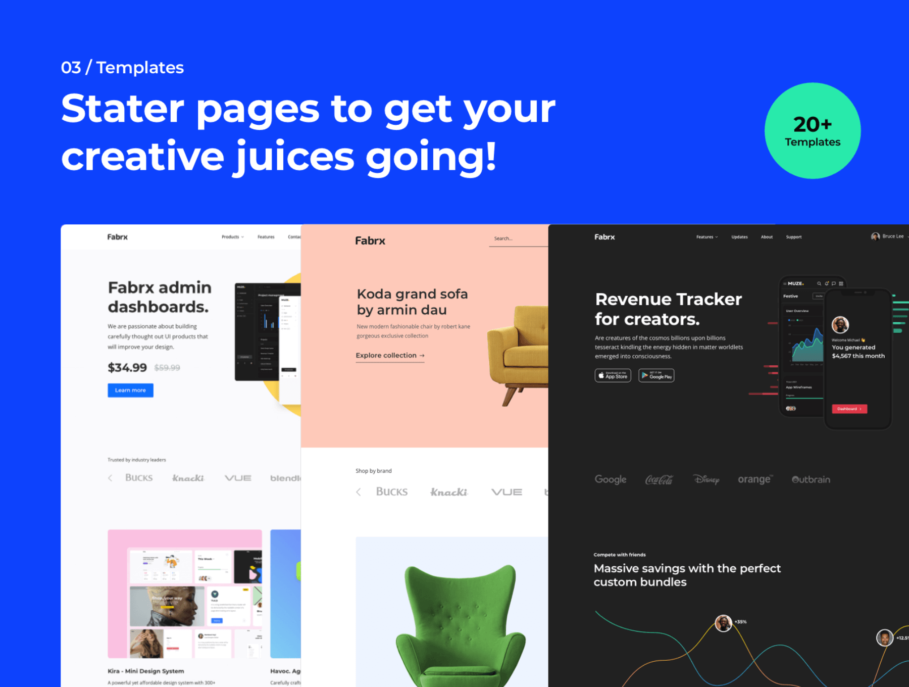 20个不同风格的高端网站网页设计系统素材包