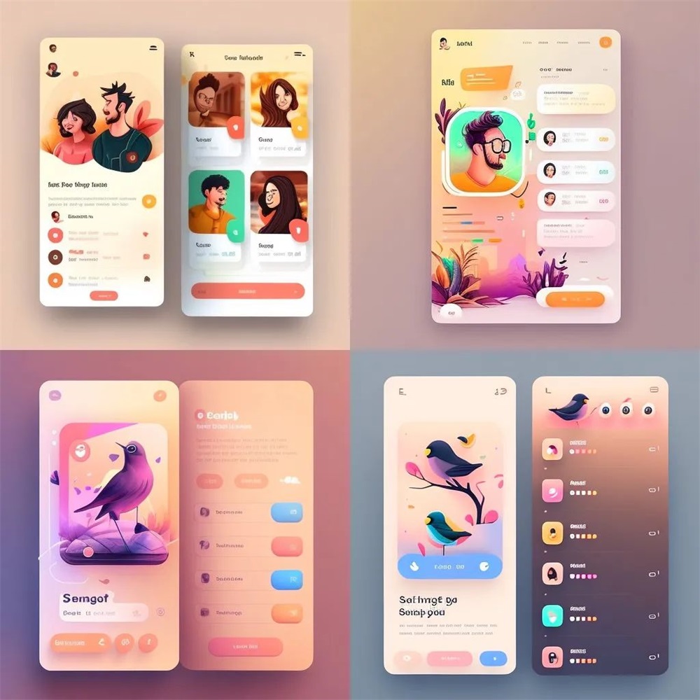 设计师如何用Midjourney生成好看的UI界面？收下这份关键词总结！