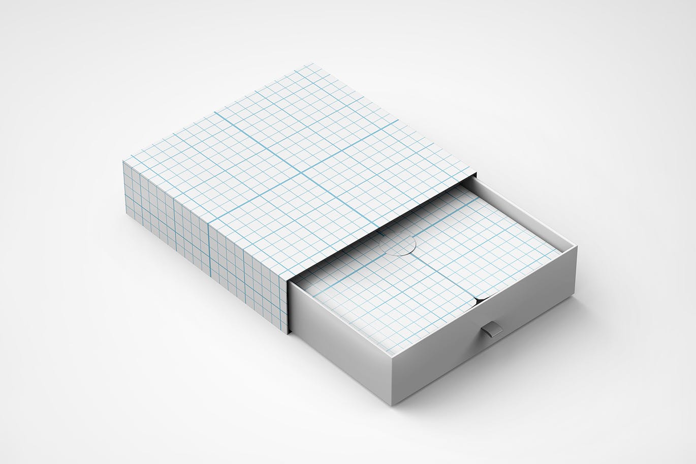 效果逼真的方形纸礼品盒PSD样机素材