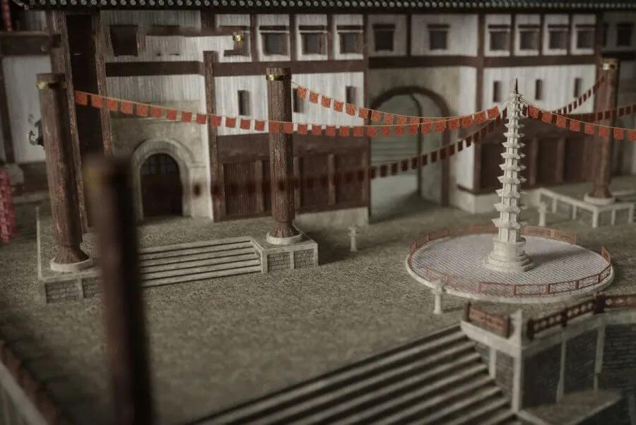 这套仙侠风的3D建筑模型素材,真的太好看了!