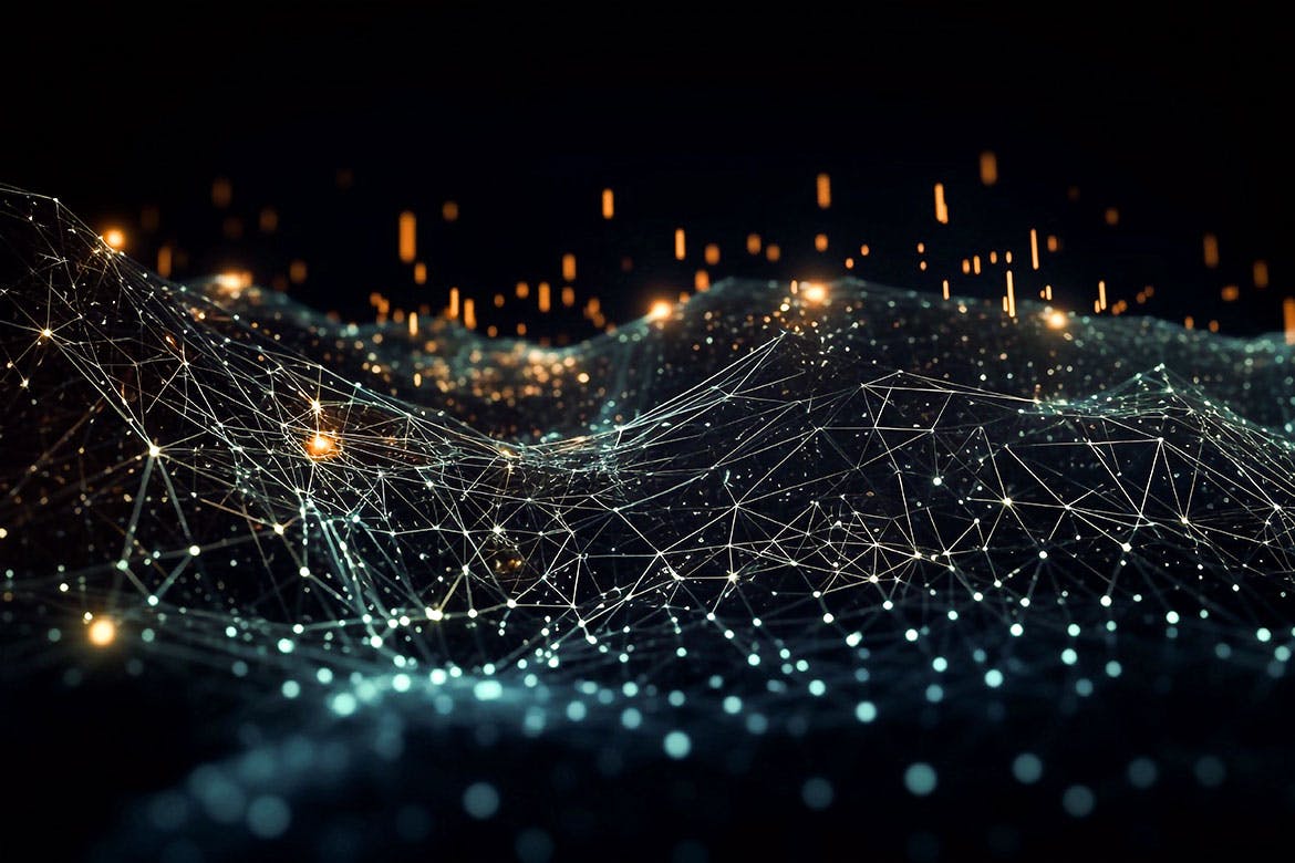 10张暗黑风格未来科技抽象3D线条图片背景素材