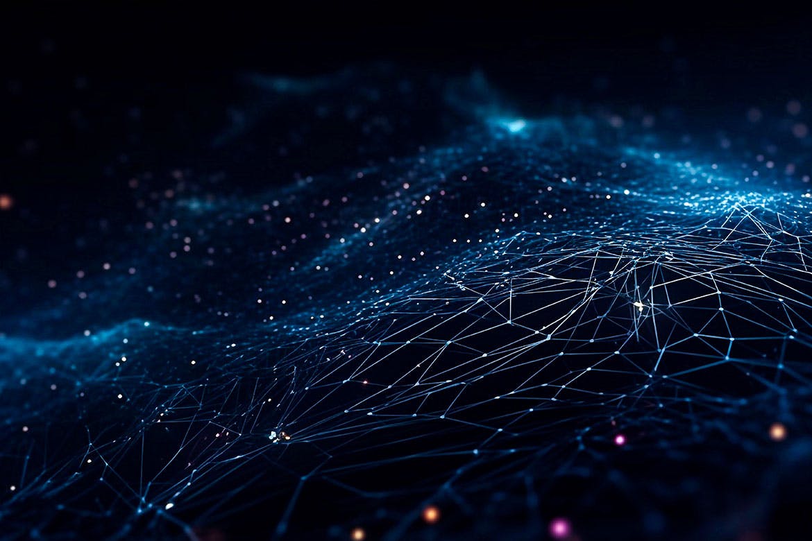 10张暗黑风格未来科技抽象3D线条图片背景素材