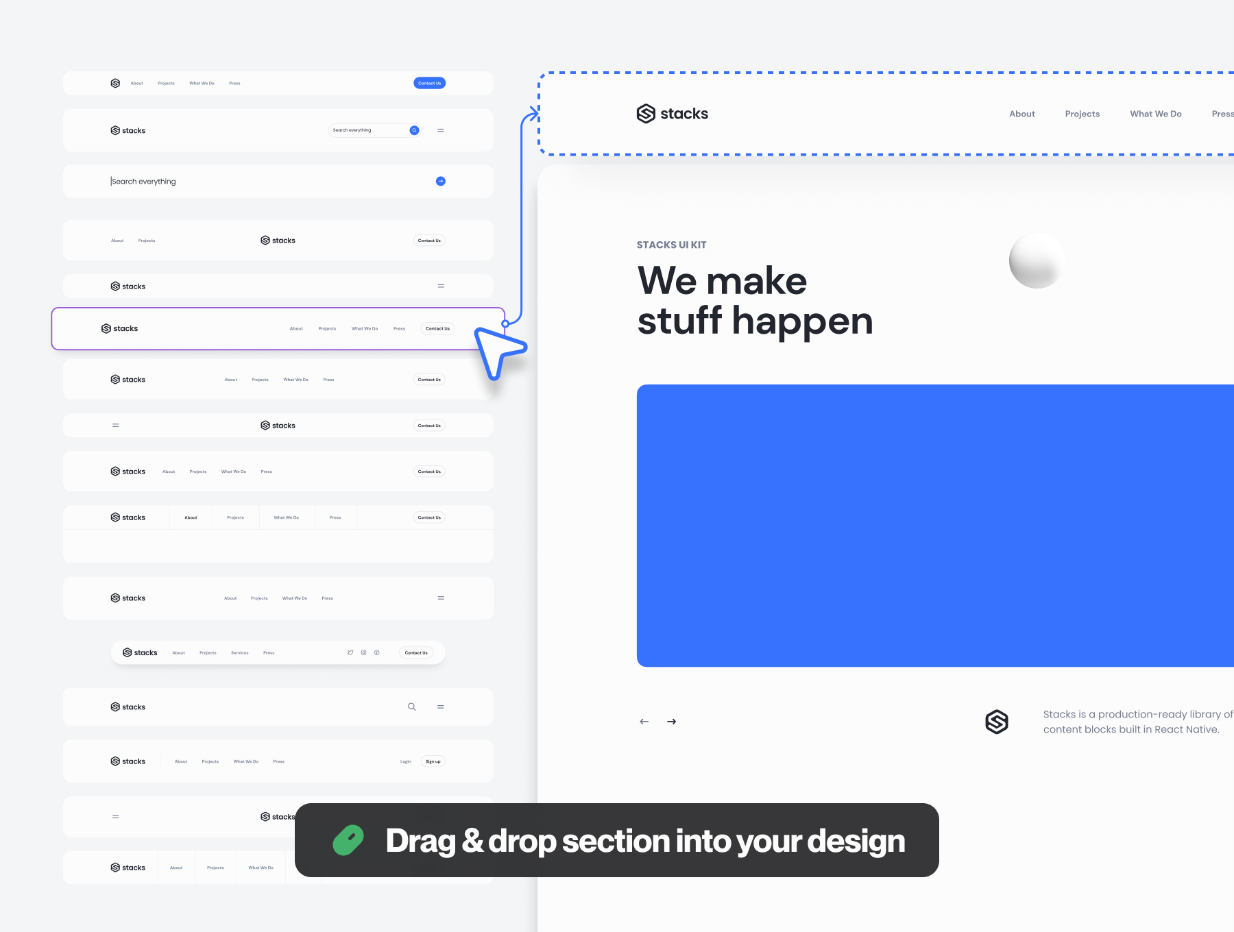 精品素材:400个设计强大的网站组件素材包(Figma)