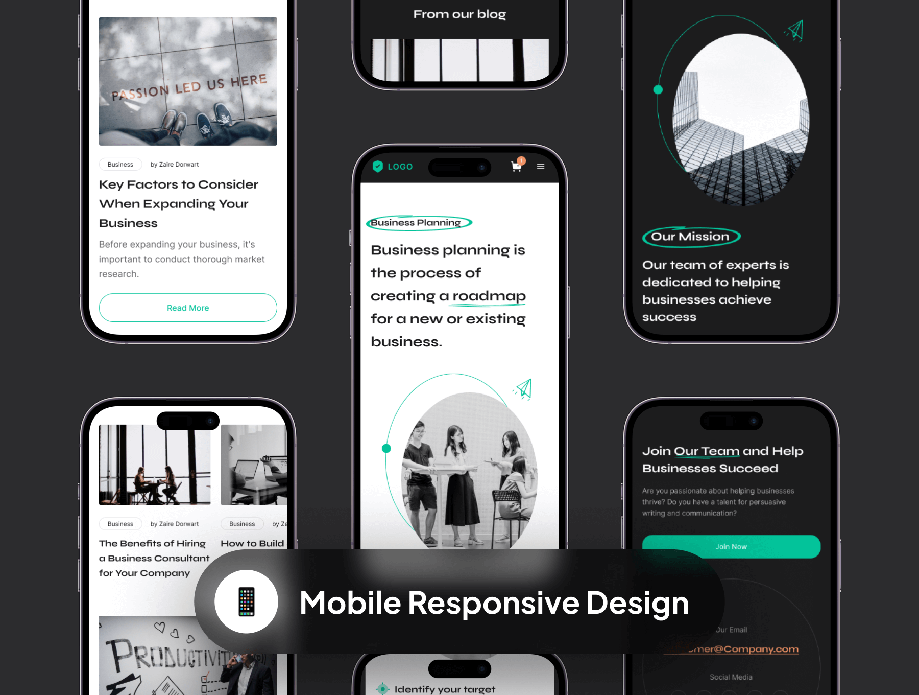 10个设计高级的商业咨询网站界面素材(Figma)
