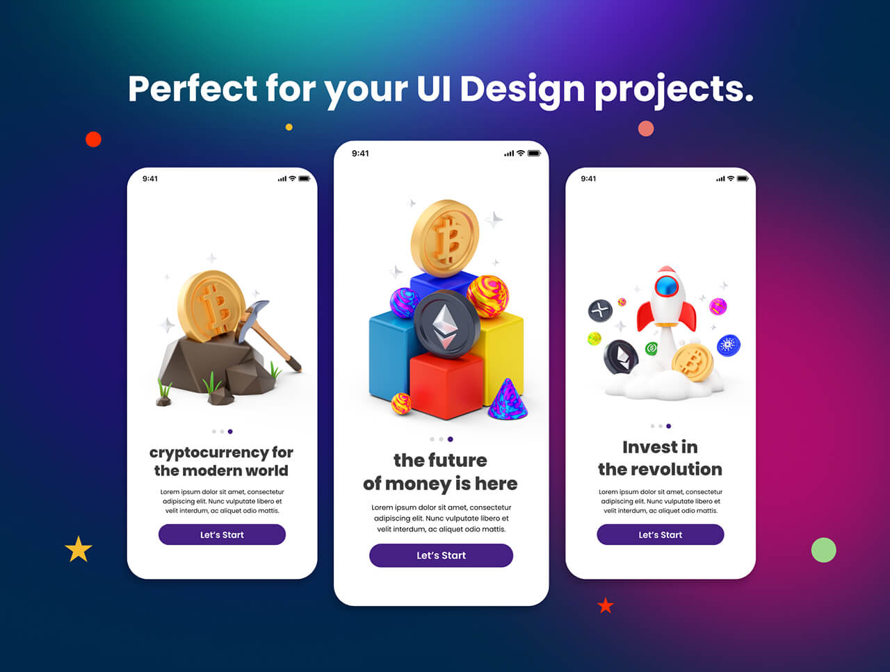 30个货币金币金融3D图标素材包(Blender)