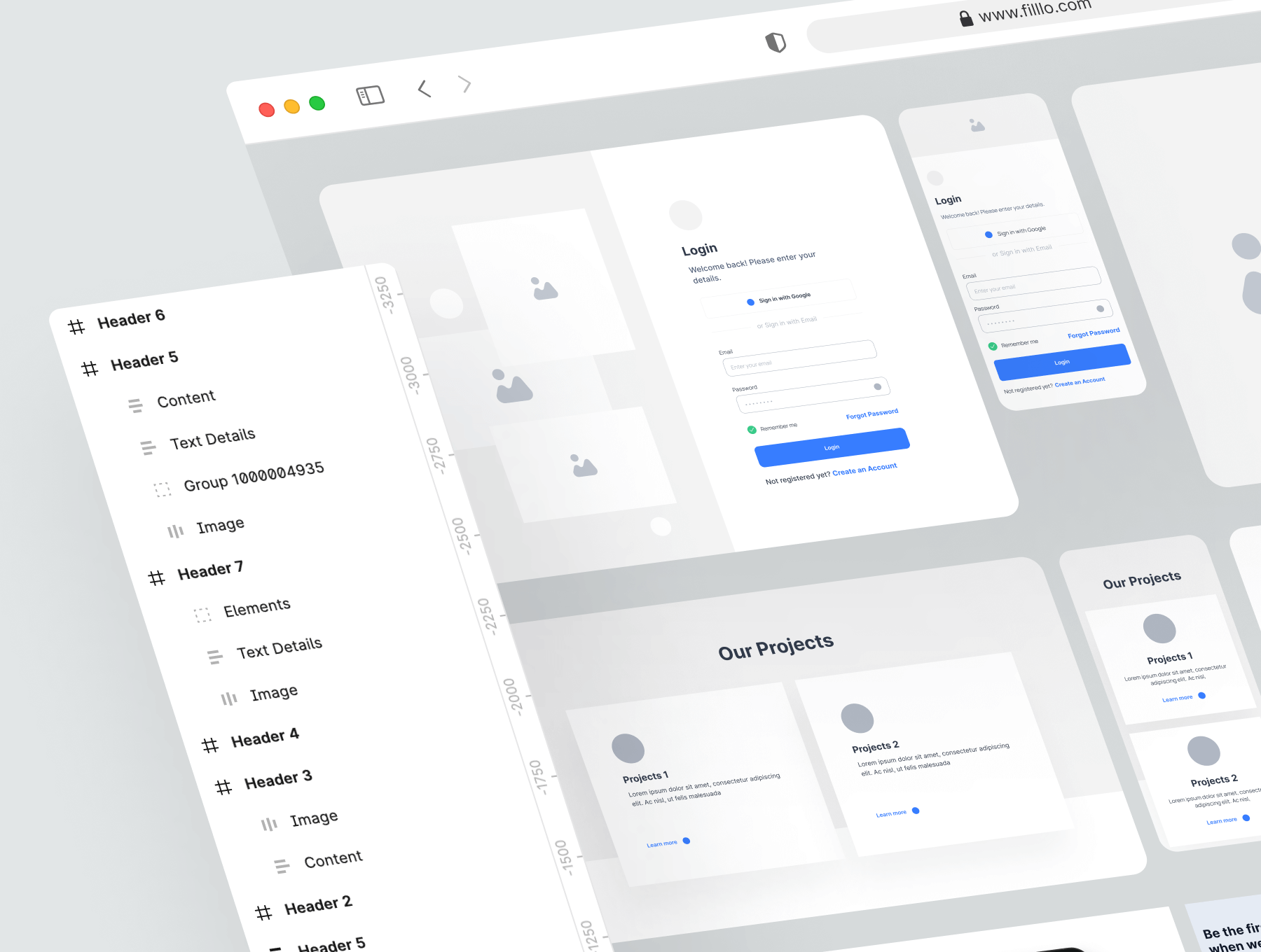 130个用于网页和移动端设计的UI组件设计包