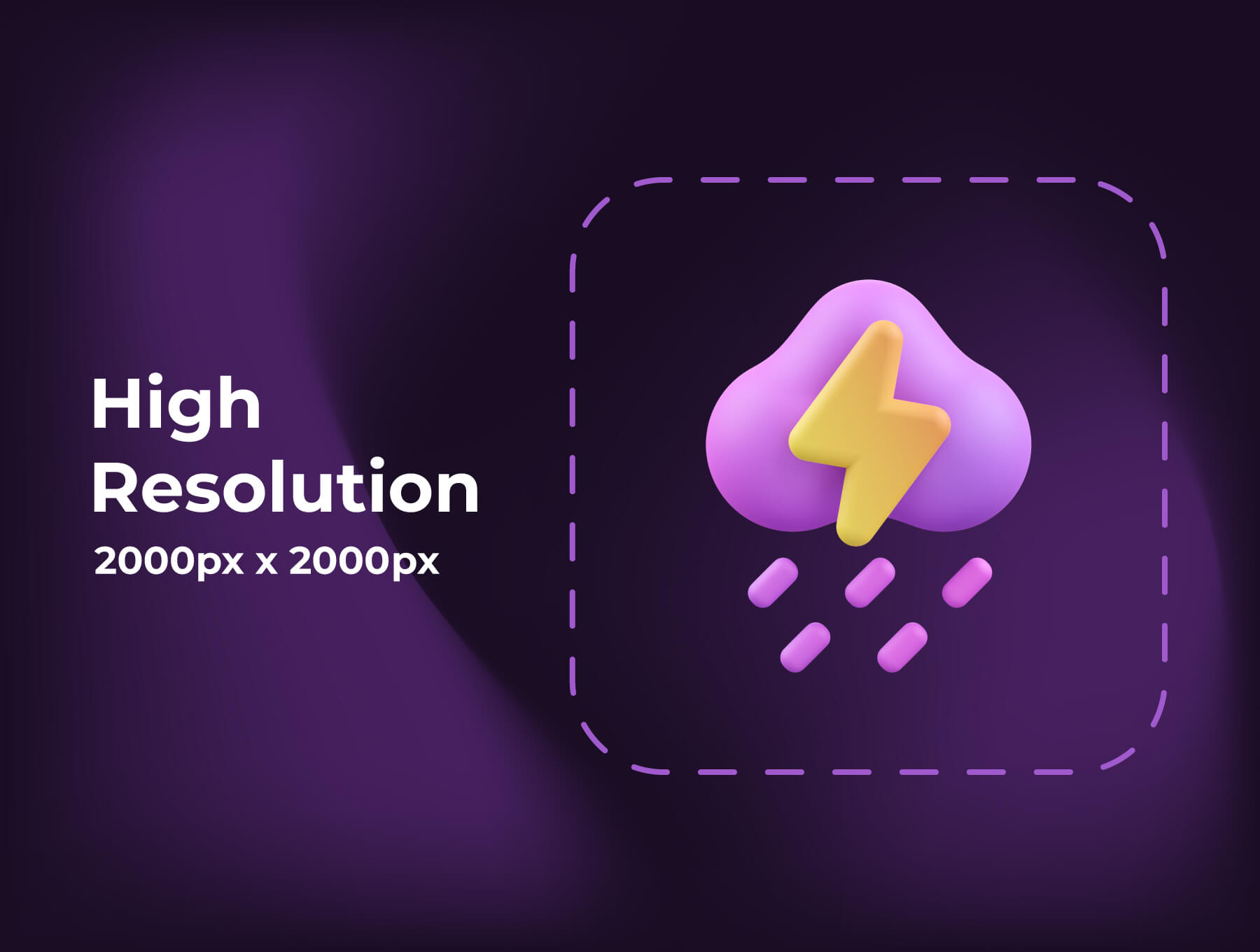 20个天气主题3D图标素材包(Blender)