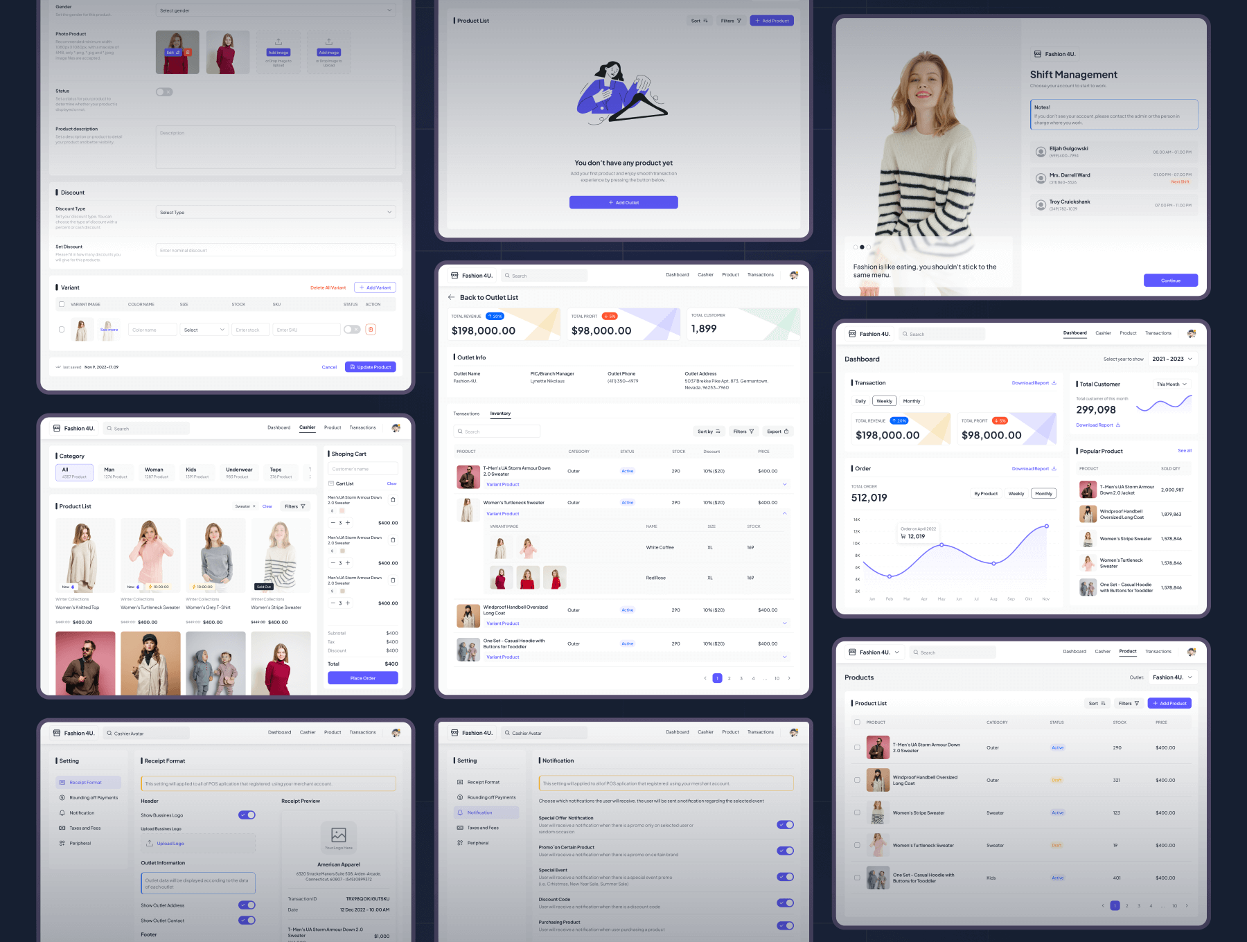 120个紫色国外电商导购主题UI界面素材包（Figma）