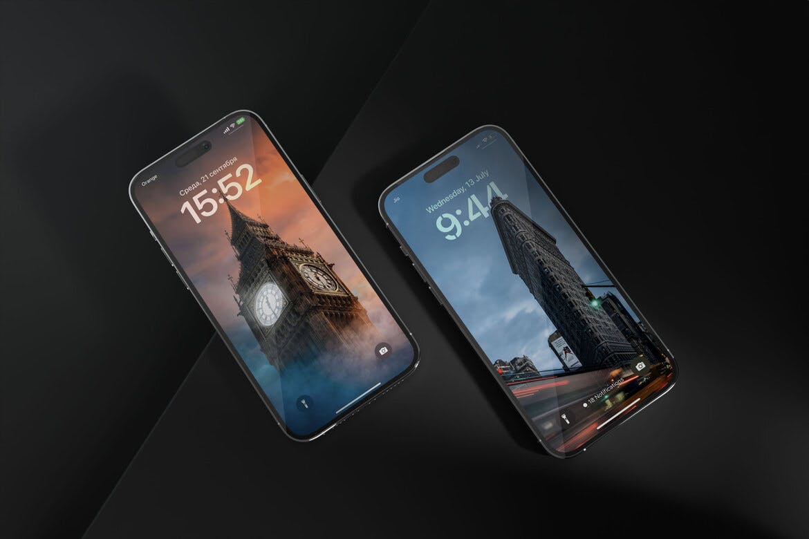 效果逼真的智能手机PSD样机素材