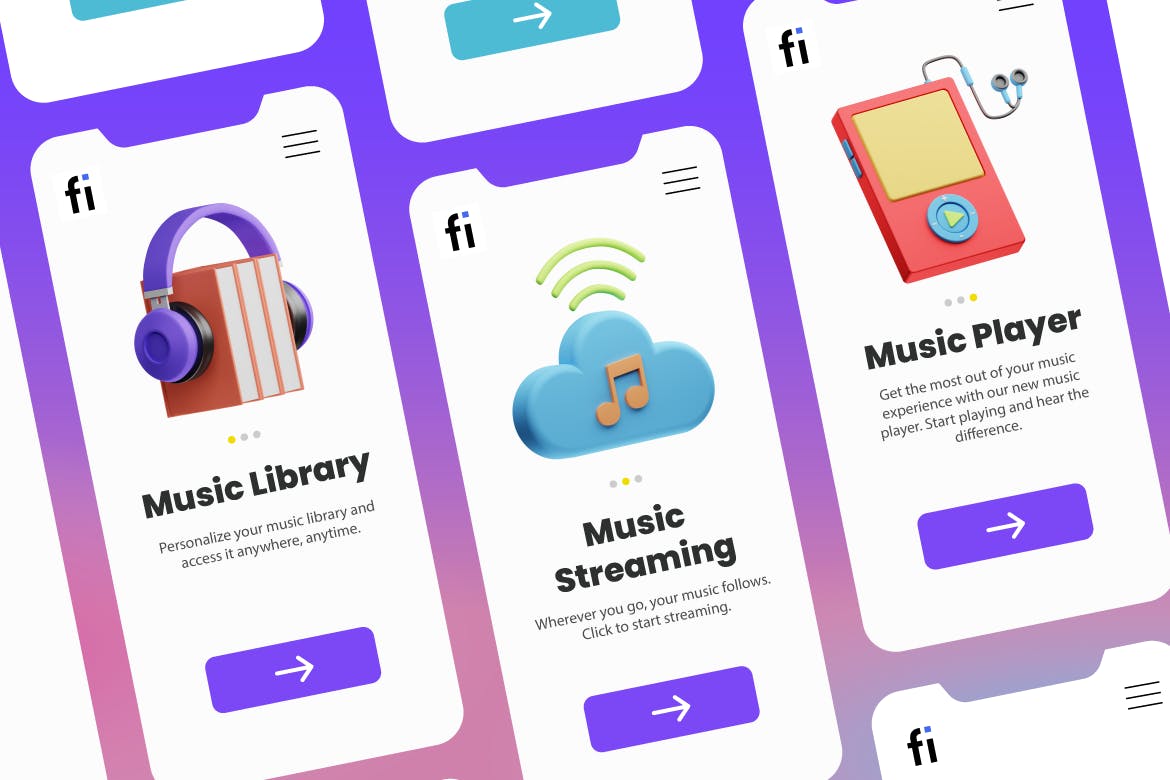 一套3D音乐乐器主题图标素材包(FIG,PNG,PSD,blend)