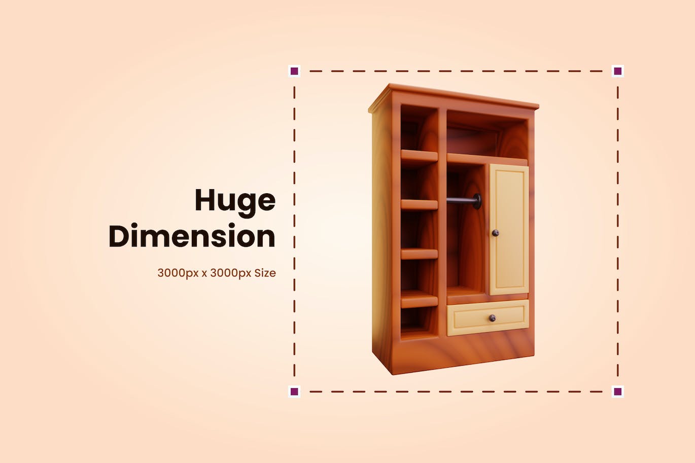 20个充满细节的3D家具元素图标素材包（PNG,blend）