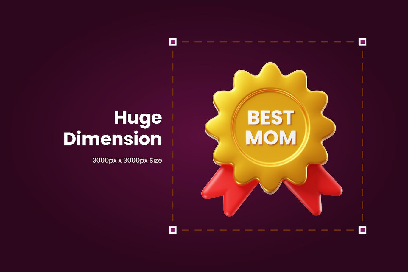 3D母亲节元素图标素材包(PNG,gltf,Blend)