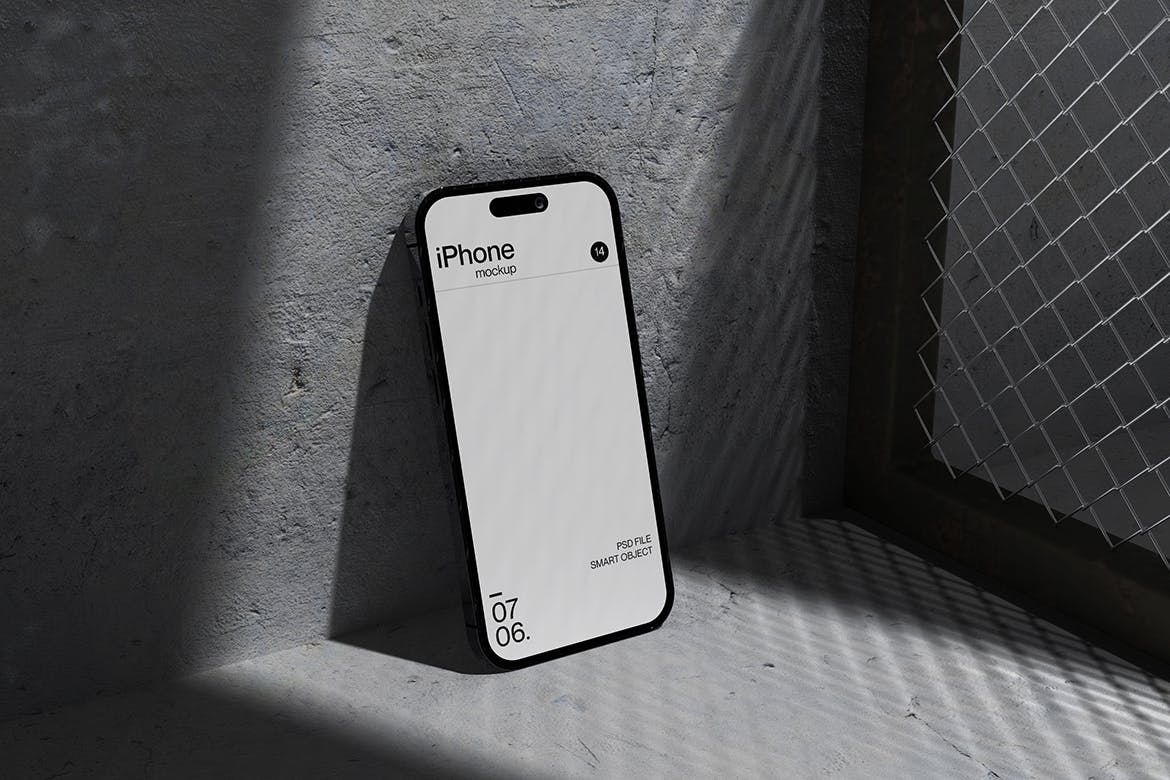 效果逼真的iphone 14模型样机PSD素材包