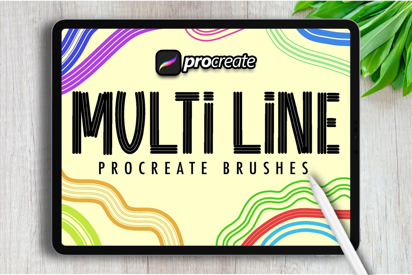 各种不同线条Procreate笔刷素材包