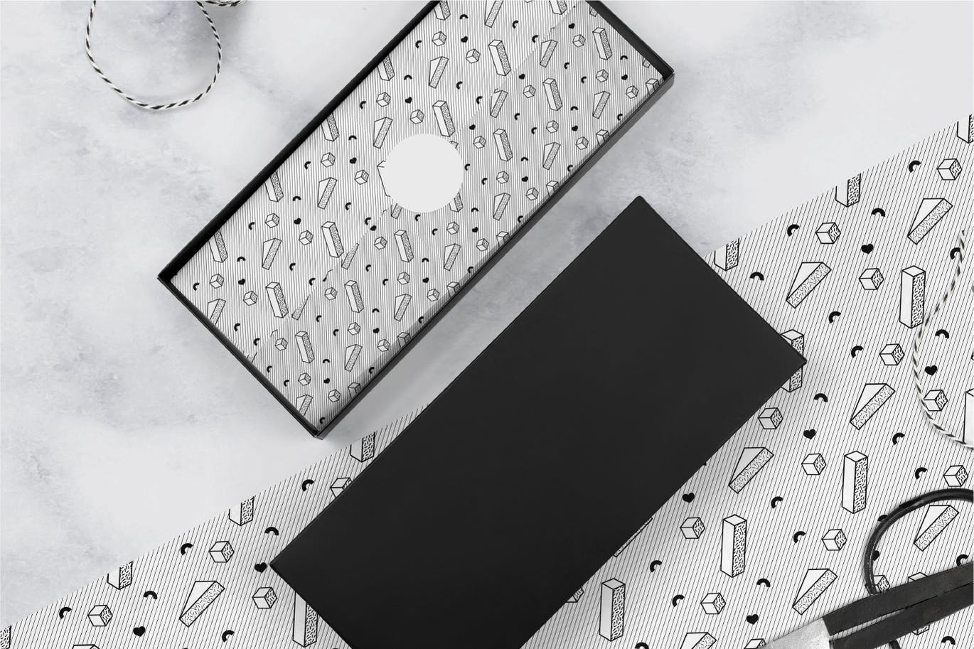 孟菲斯几何元素图案背景 (AI,EPS,PNG)