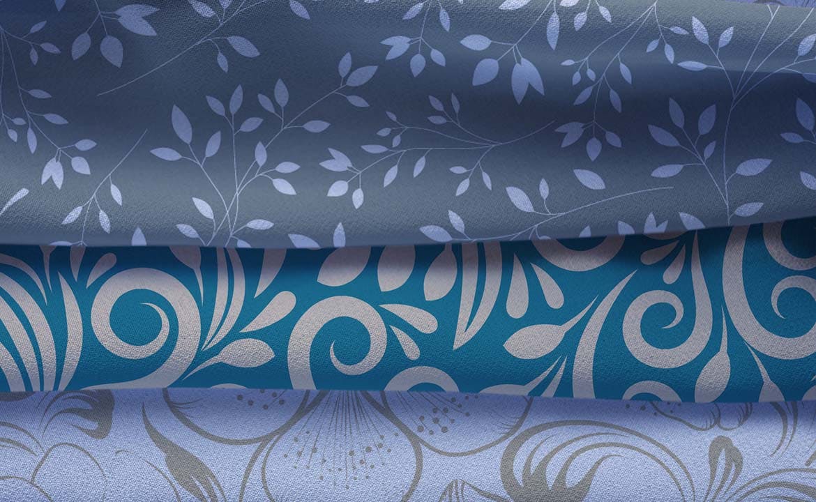 高端奢侈的织物面料图案PSD样机素材