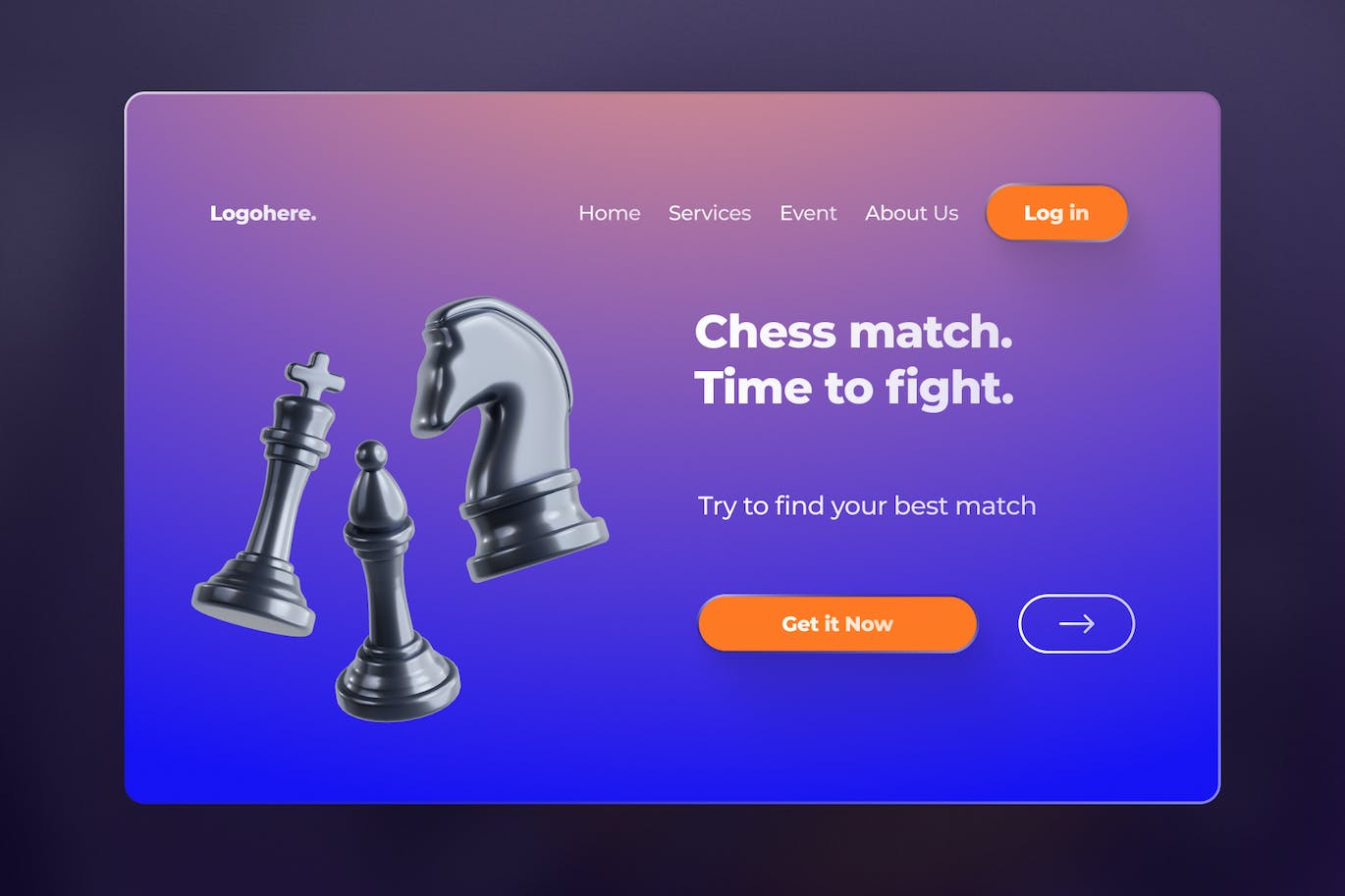 10个质感强烈的3D国际象棋图标素材包（OBJ）