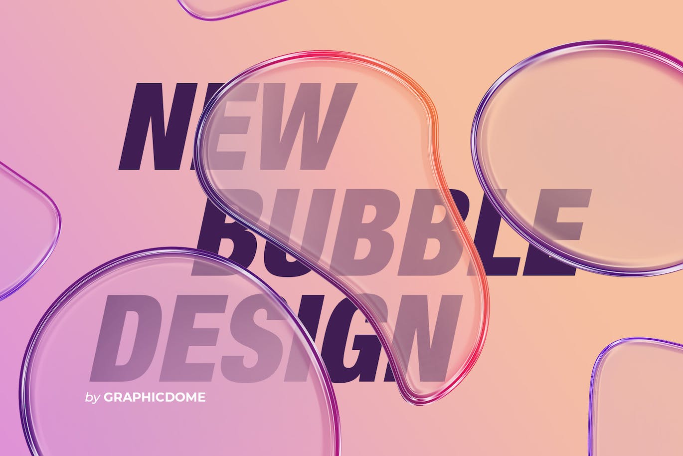 50个时尚绚丽的透明气泡背景纹理素材包