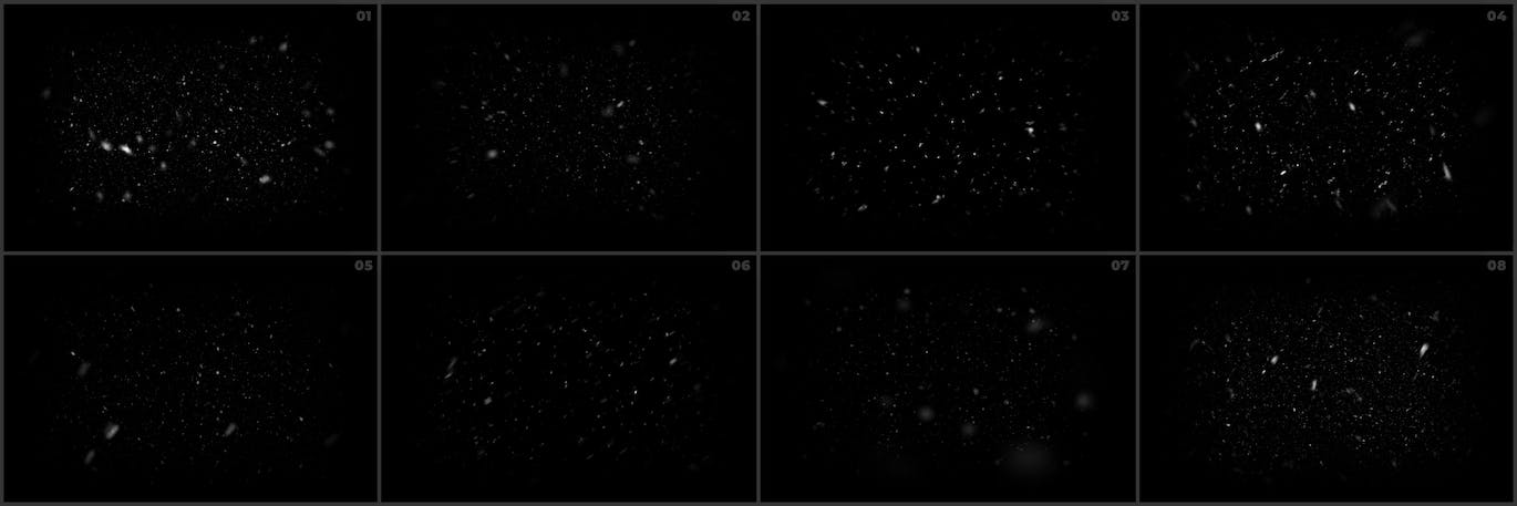 8个雪花Photoshop笔刷