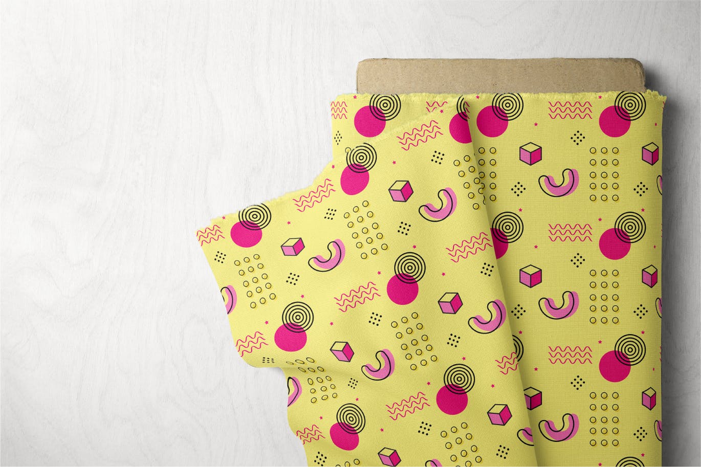 一套艳丽的孟菲斯背景AI矢量图案素材包