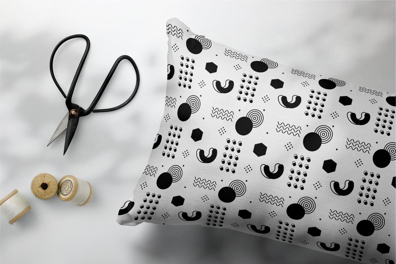 一套艳丽的孟菲斯背景AI矢量图案素材包