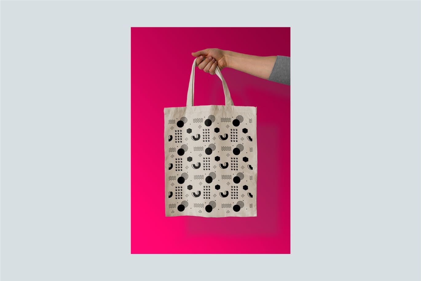 一套艳丽的孟菲斯背景AI矢量图案素材包