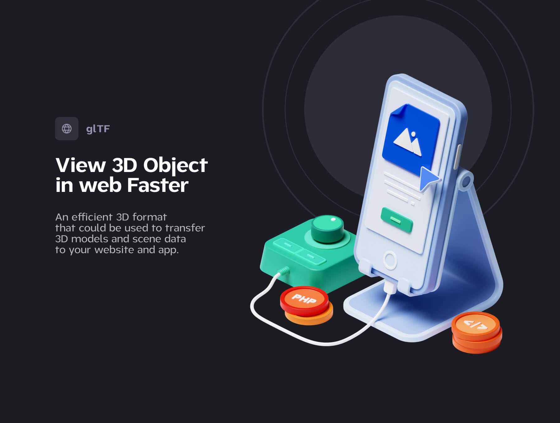 25个蓝色可做为启动页的多风格3D图标素材包