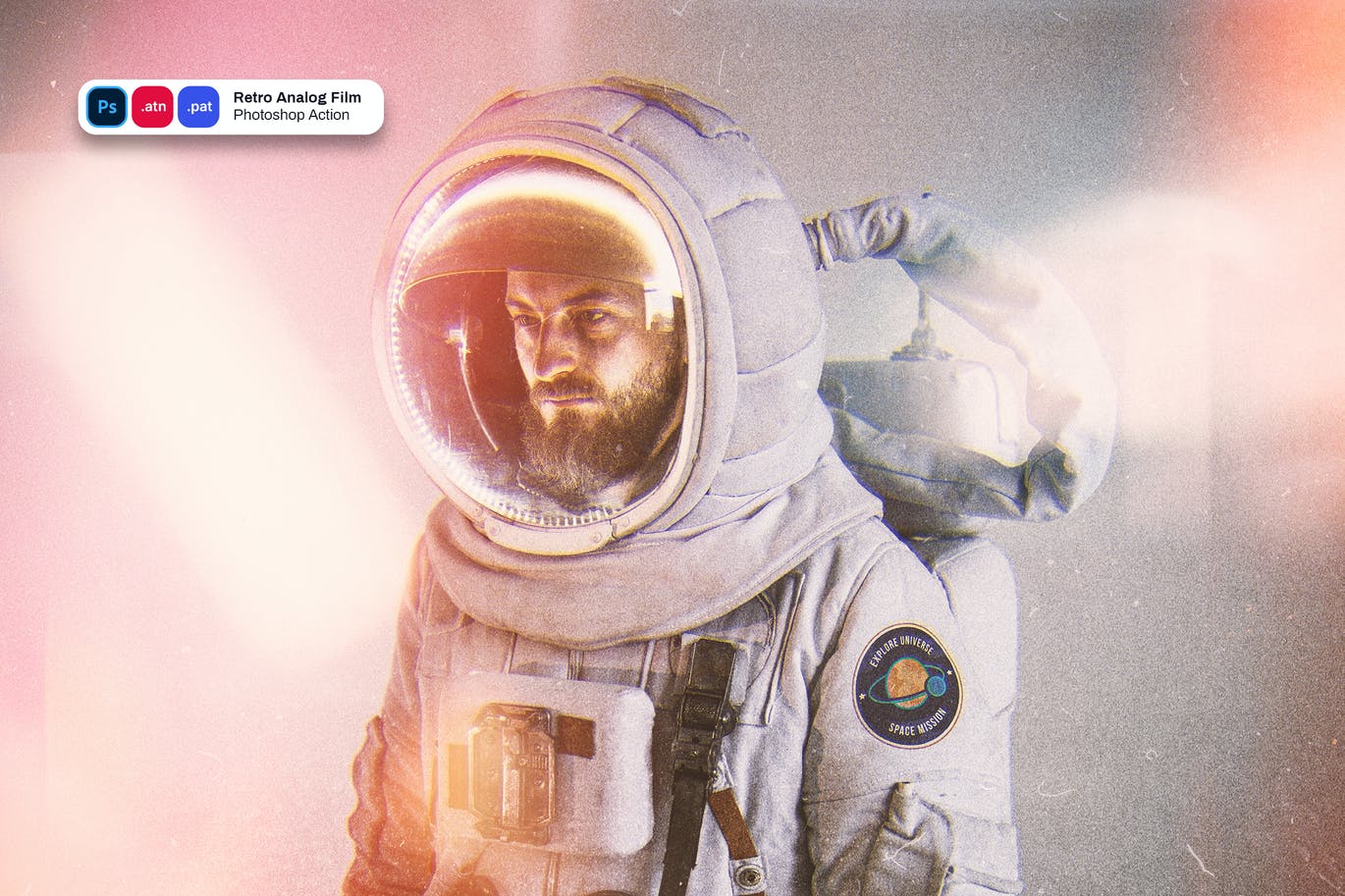 复古模拟电影PS动作素材包