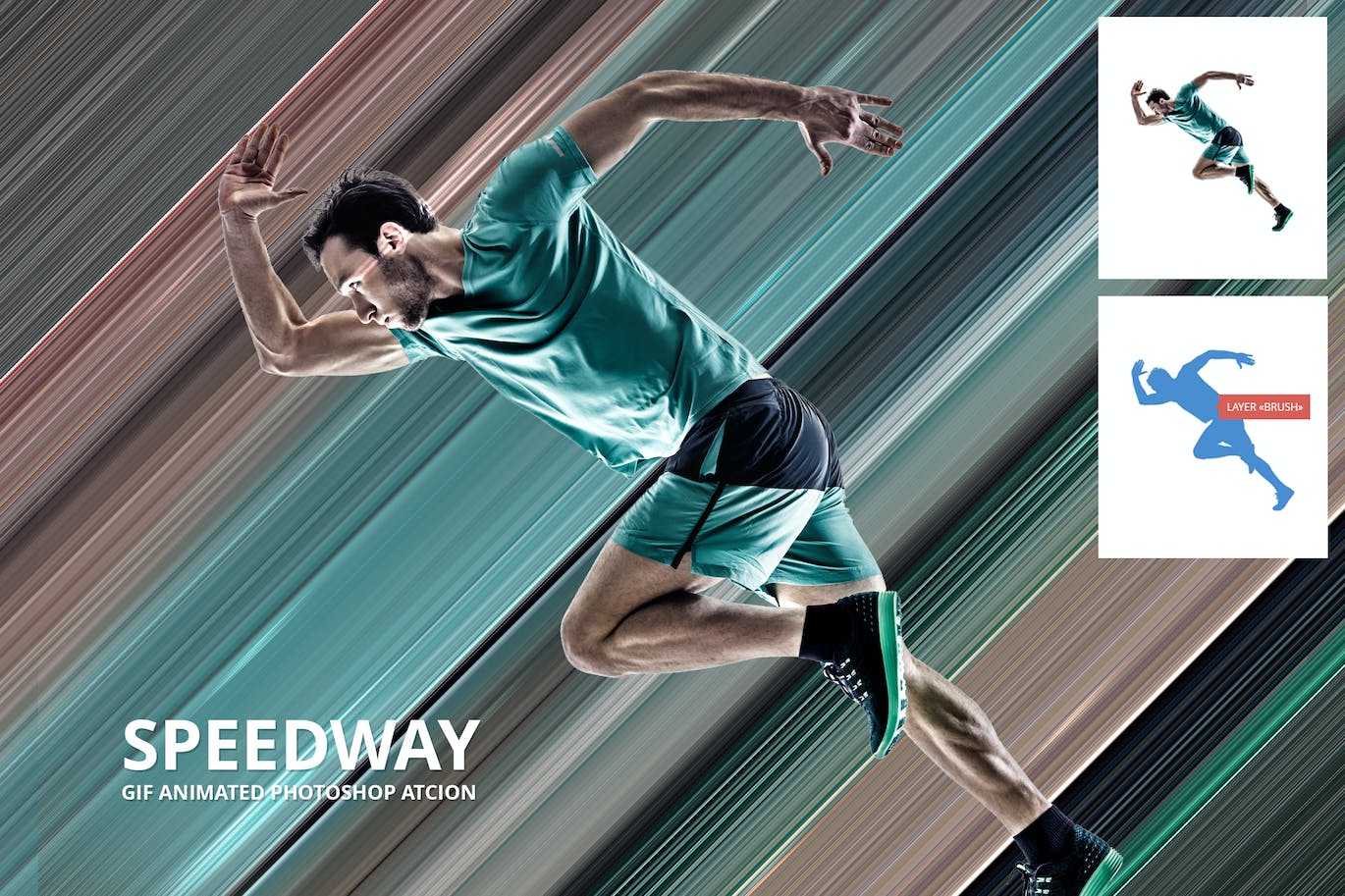 轻松拥有速度感效果的PS动作素材包(ATN,ASL)