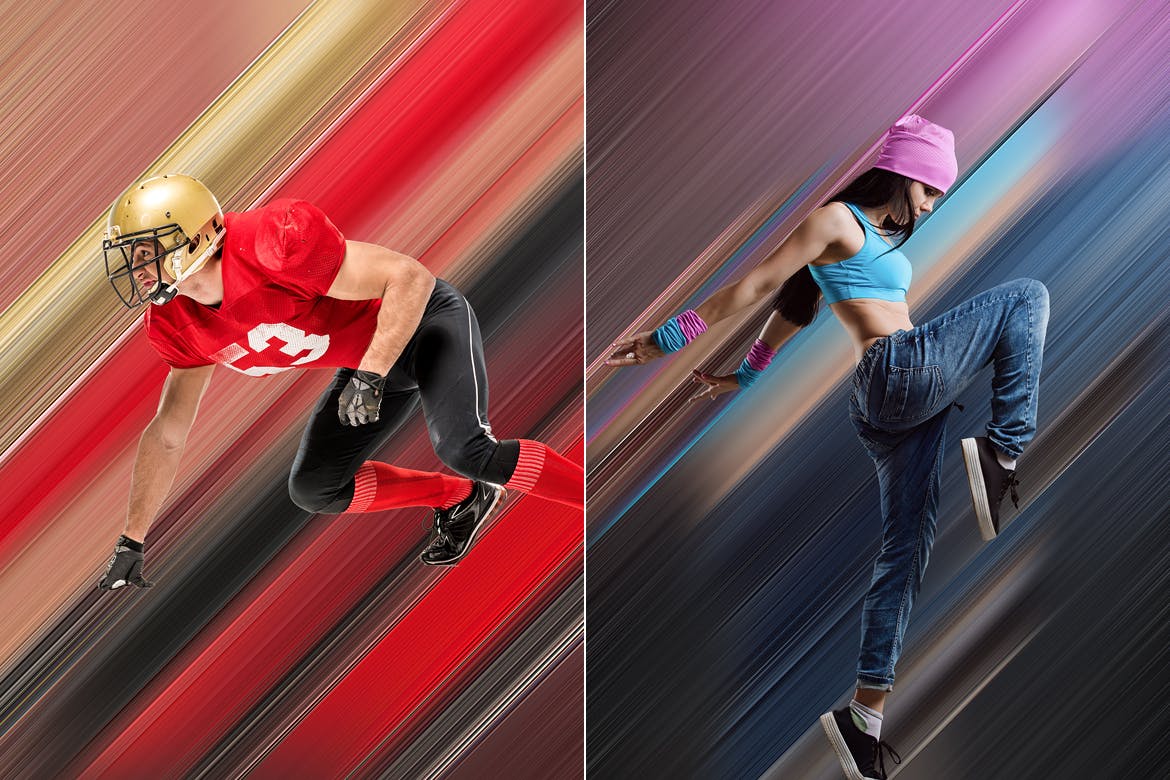 轻松拥有速度感效果的PS动作素材包(ATN,ASL)