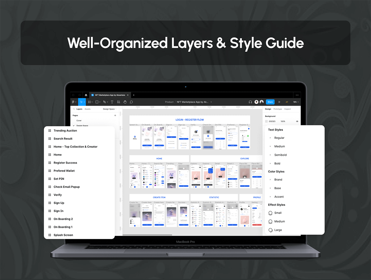 70多个NFT市场UI界面素材包+IOS和NFT_Android程序包