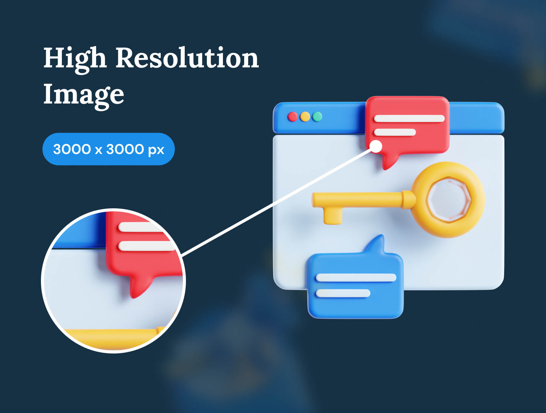 20个漂亮的3D内容营销图标素材包(Blender)