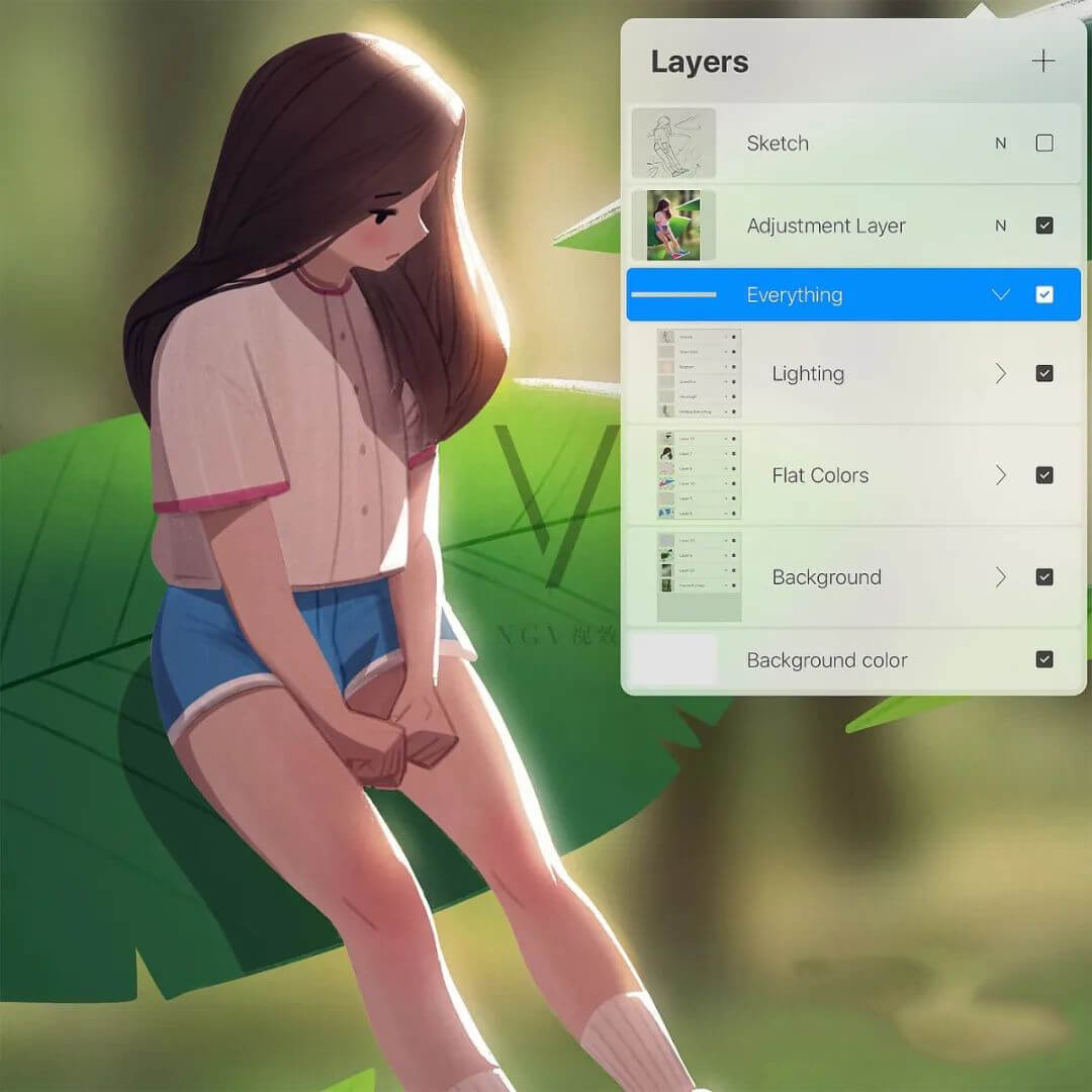 价值88美刀的Jingsketch同款油彩笔刷，喜欢的速速下载吧！