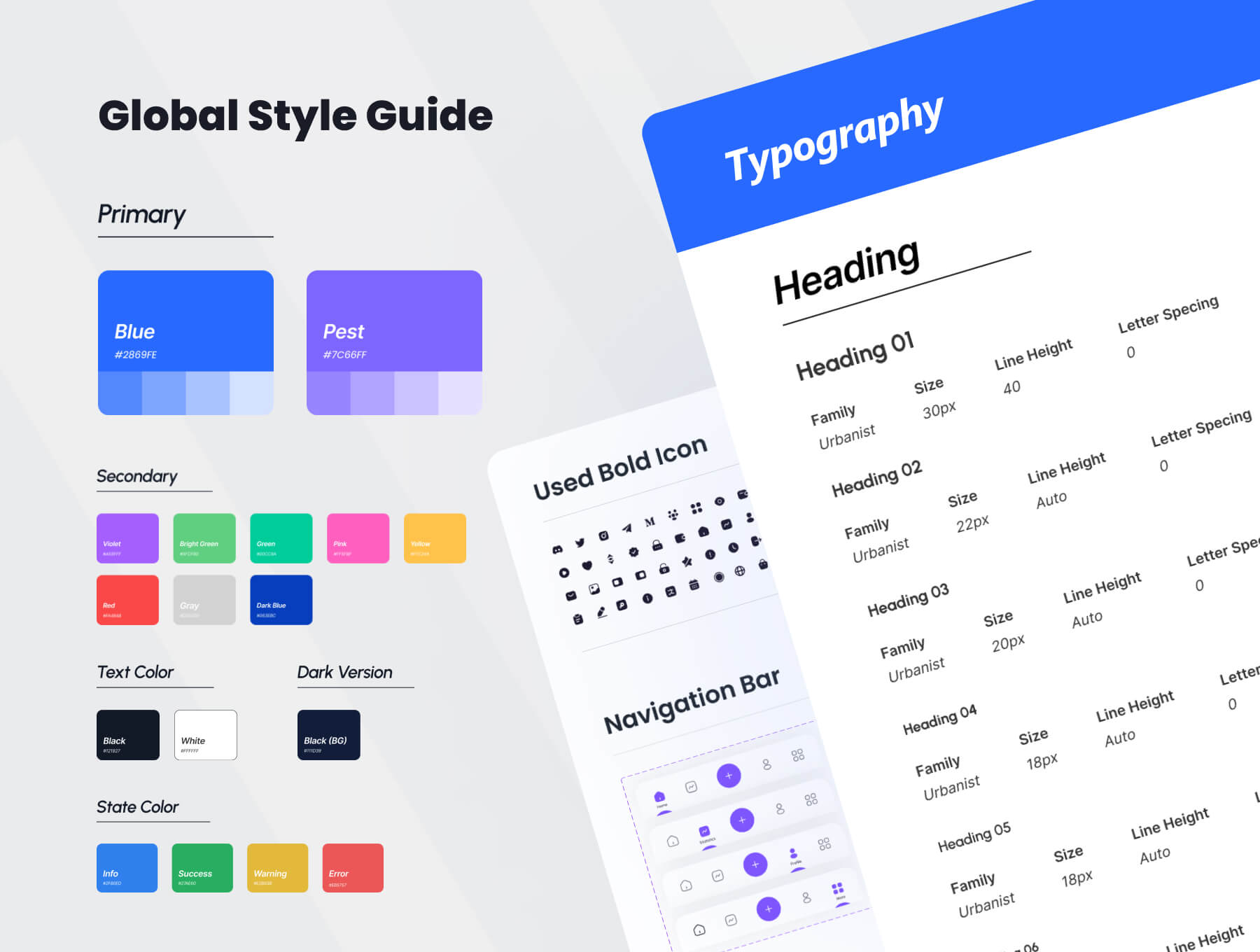 85个紫色艳丽的求职移动应用APP UI界面素材包