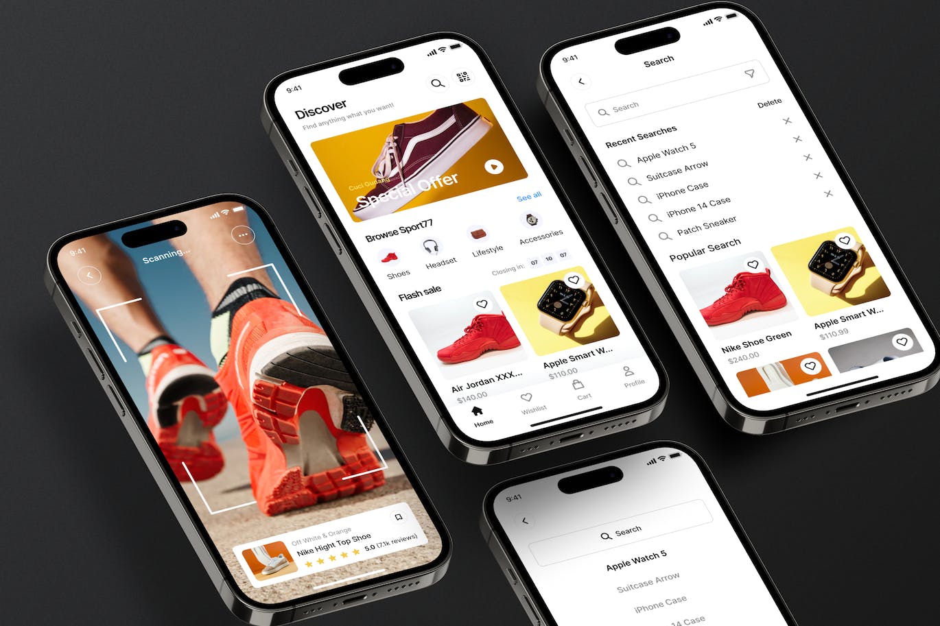 适用于电商主题的简洁大气APP UI界面素材包（Figma）