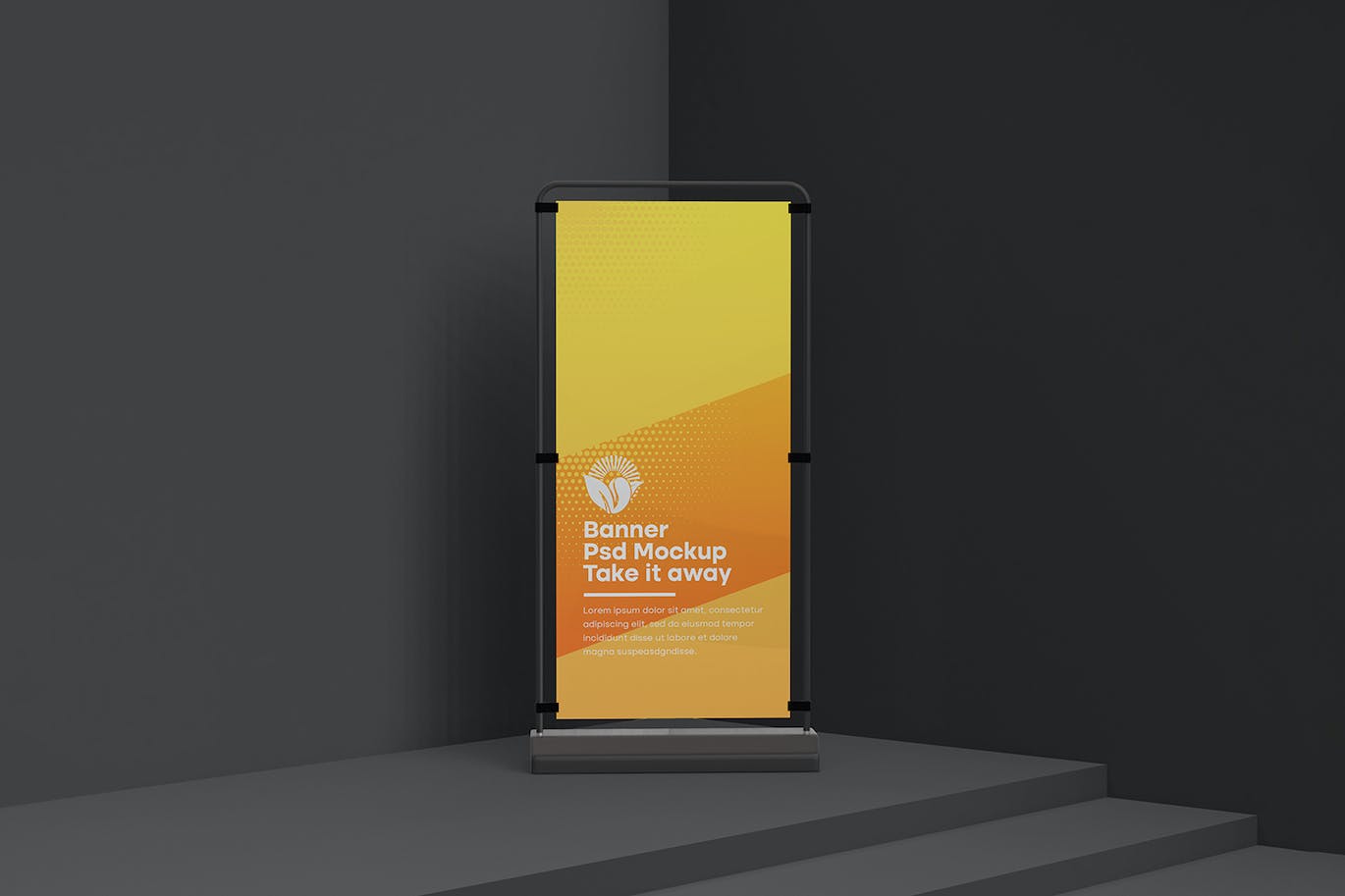 可以伸缩的易拉宝PSD样机素材包-8 可以伸缩的易拉宝PSD样机素材包