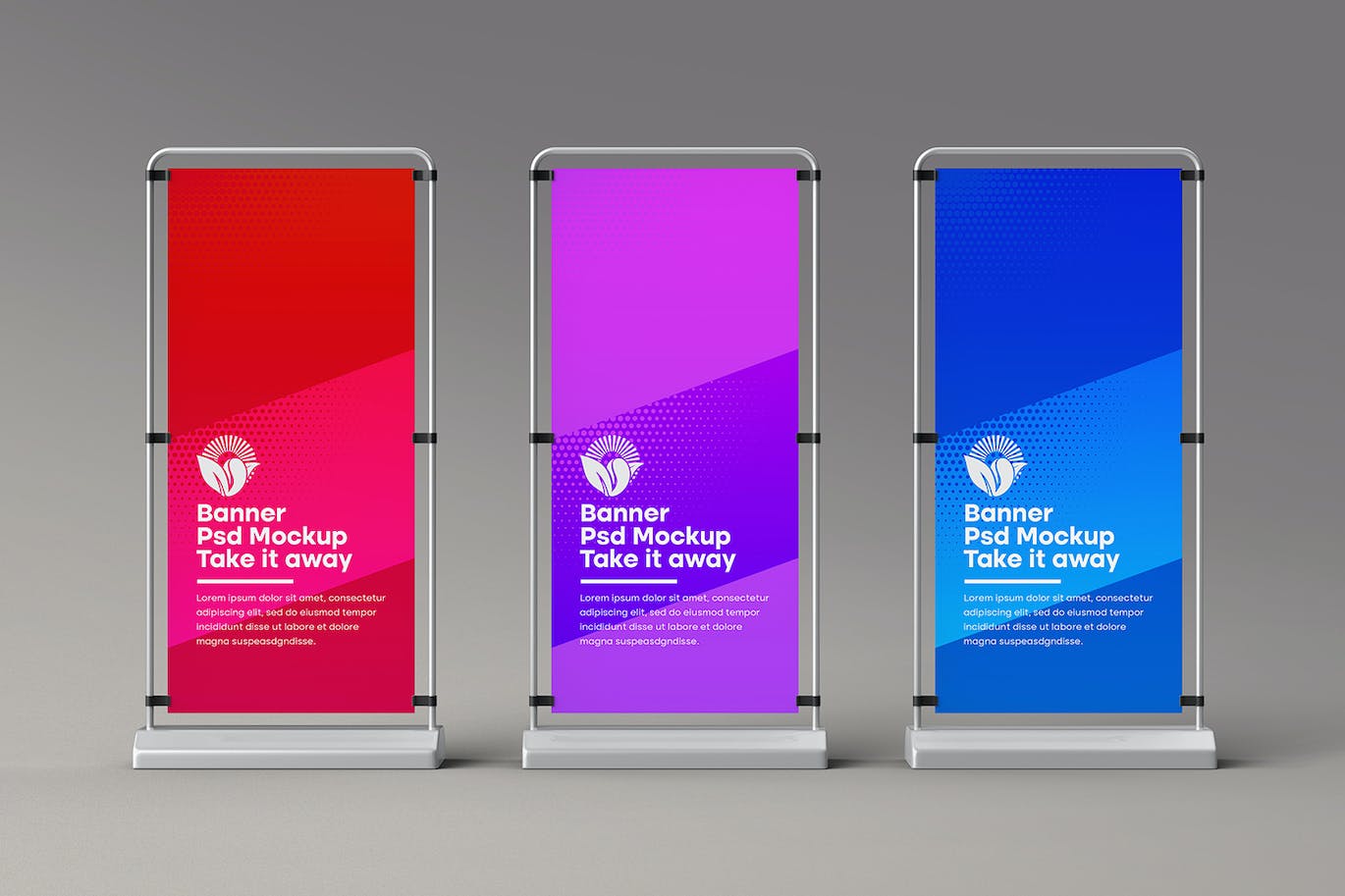 可以伸缩的易拉宝PSD样机素材包-15 可以伸缩的易拉宝PSD样机素材包