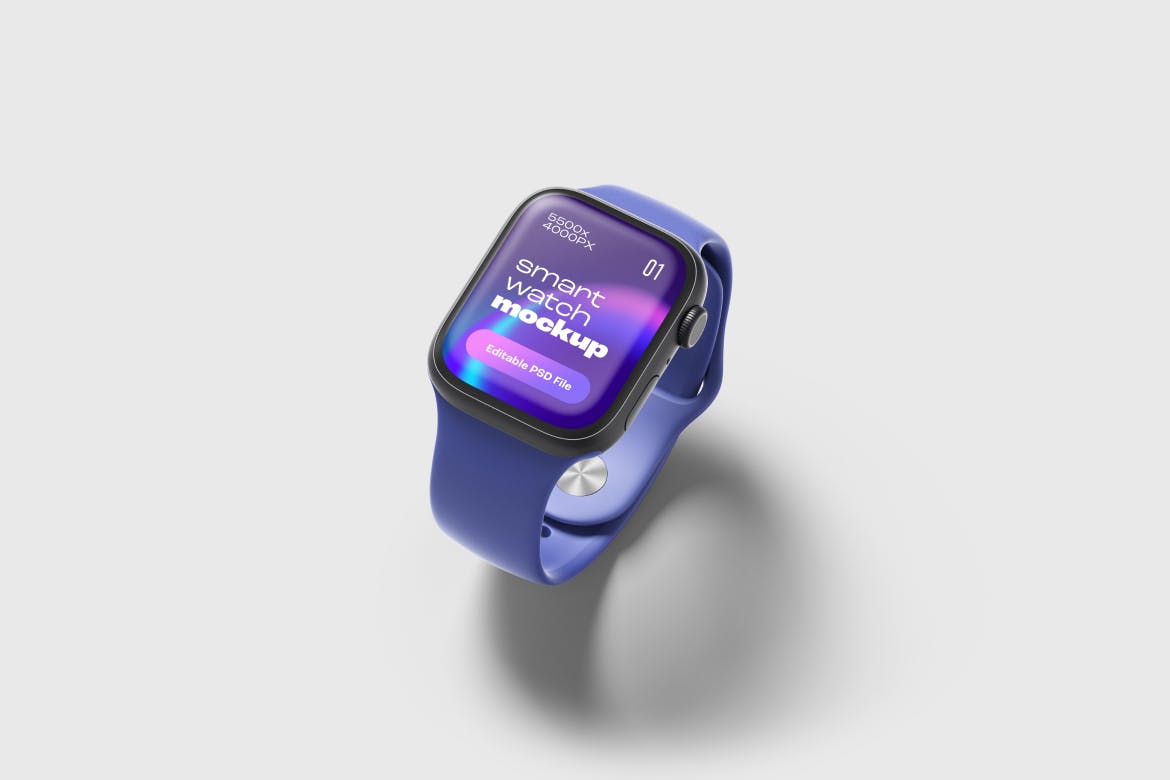 效果逼真的Apple Watch智能手表PSD样机素材