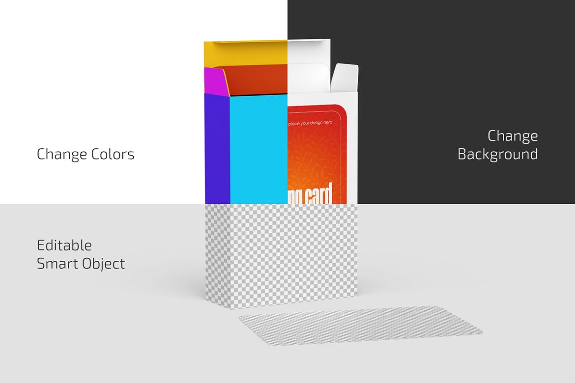 非常少见的扑克牌PSD样机素材-4 非常少见的扑克牌PSD样机素材