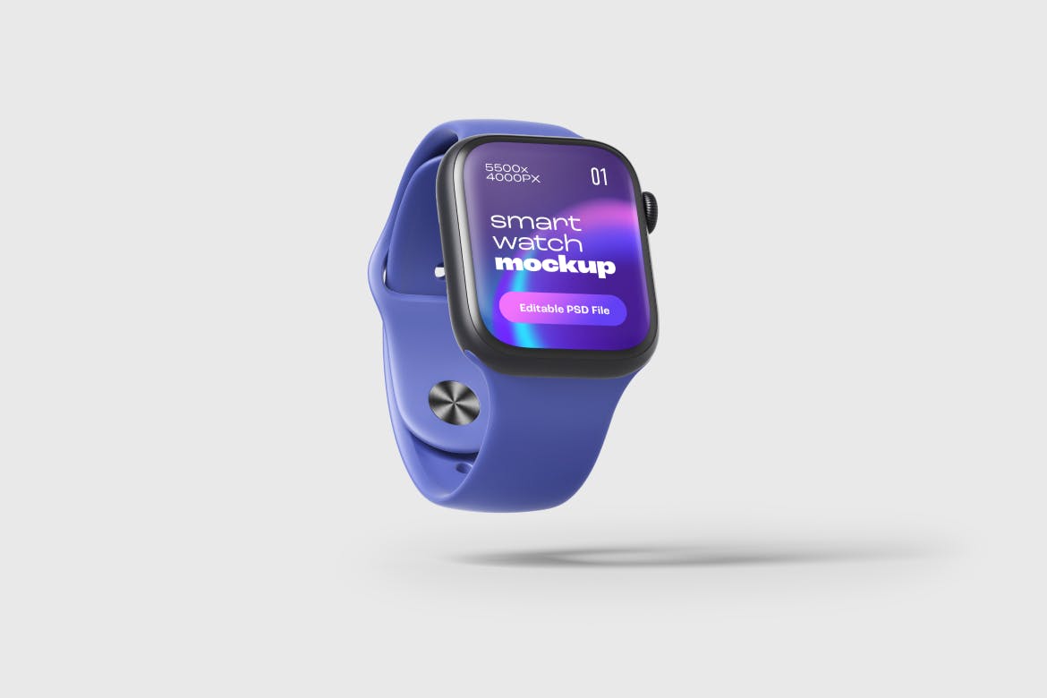 效果逼真的Apple Watch智能手表PSD样机素材