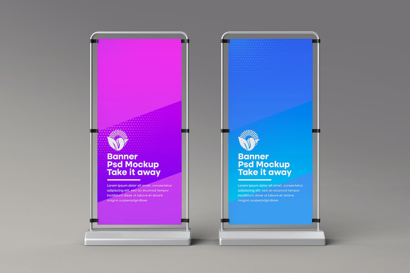 可以伸缩的易拉宝PSD样机素材包-3 可以伸缩的易拉宝PSD样机素材包