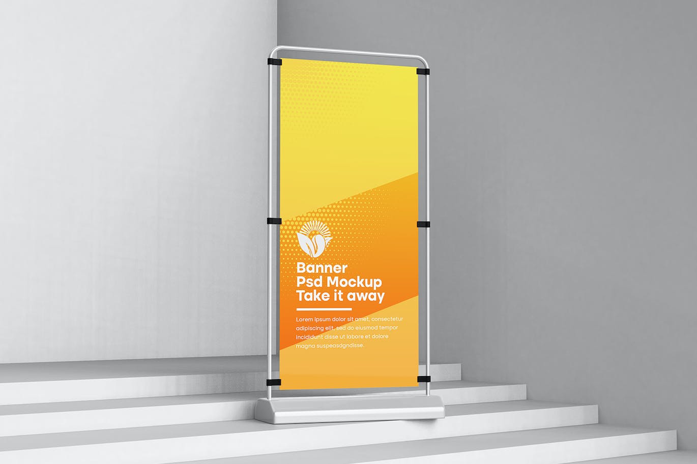 可以伸缩的易拉宝PSD样机素材包-10 可以伸缩的易拉宝PSD样机素材包