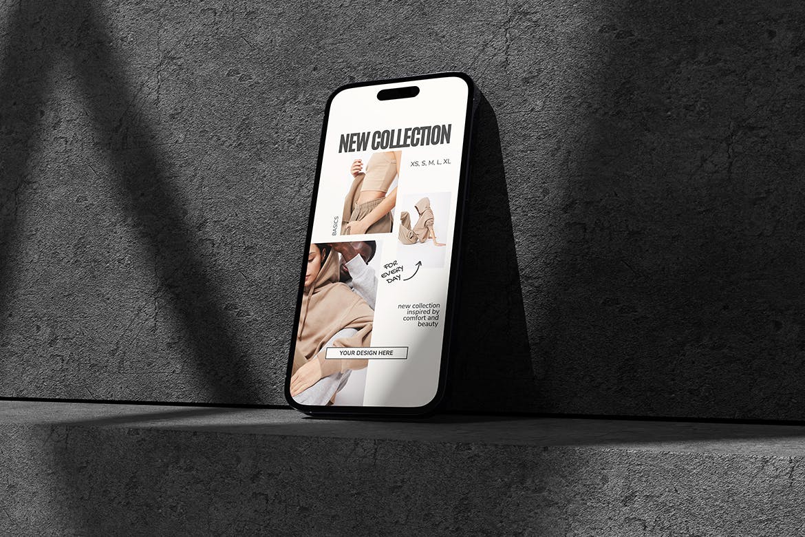 高质量iPhone 14 Promax手机带场景PSD样机素材