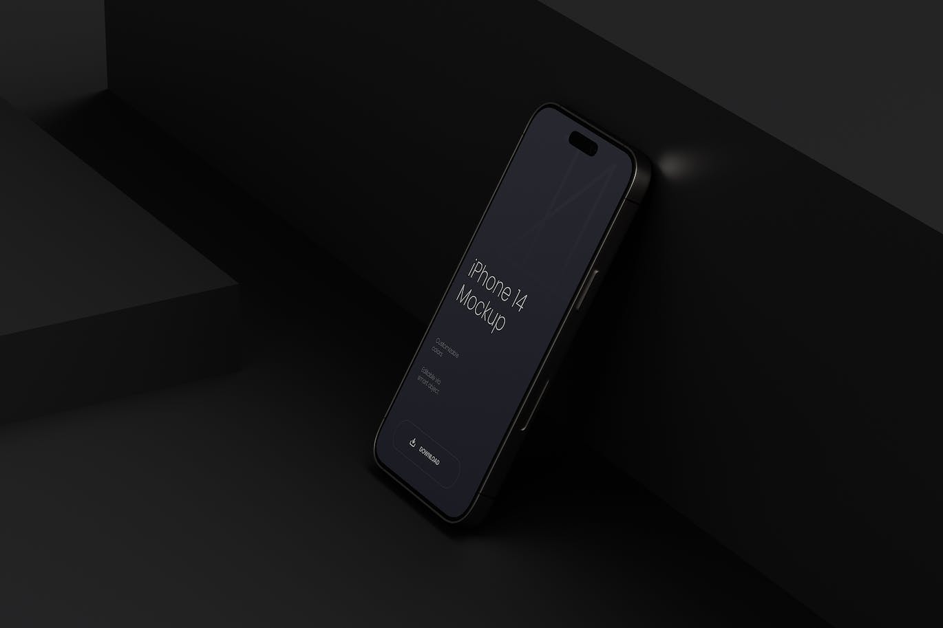 6个黑色iPhone 14手机样机PSD素材-3 6个黑色iPhone 14手机样机PSD素材