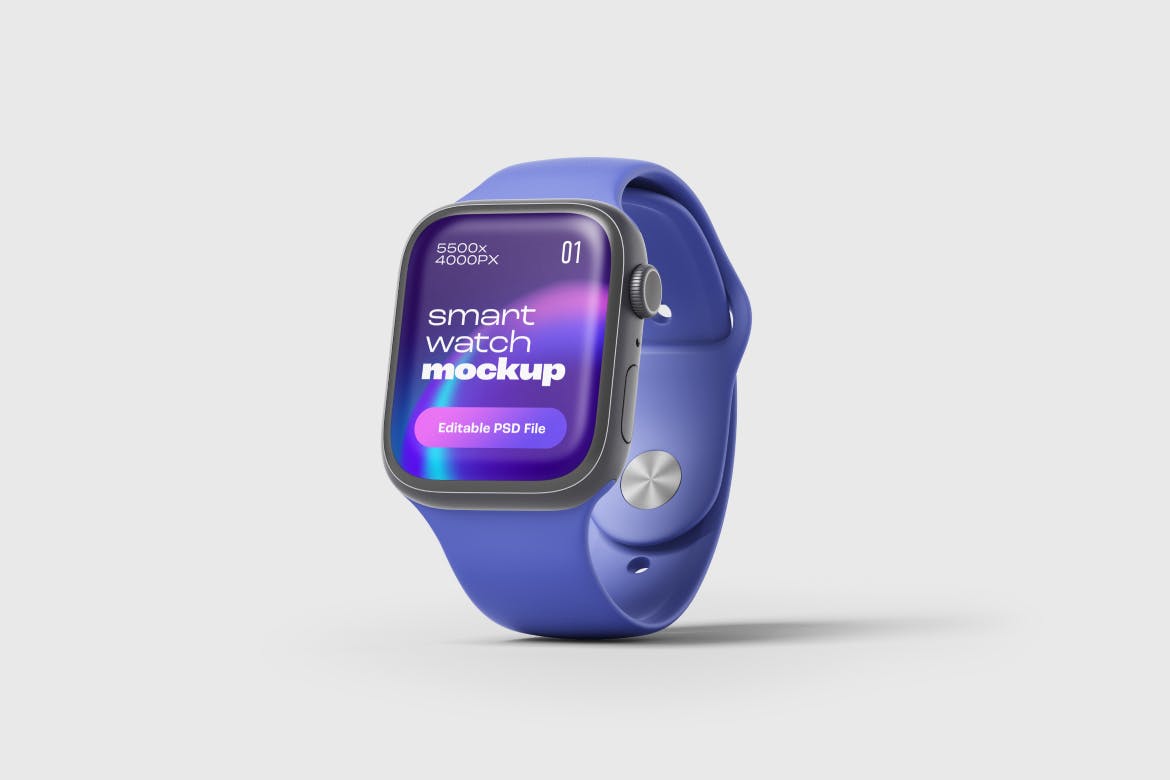 效果逼真的Apple Watch智能手表PSD样机素材