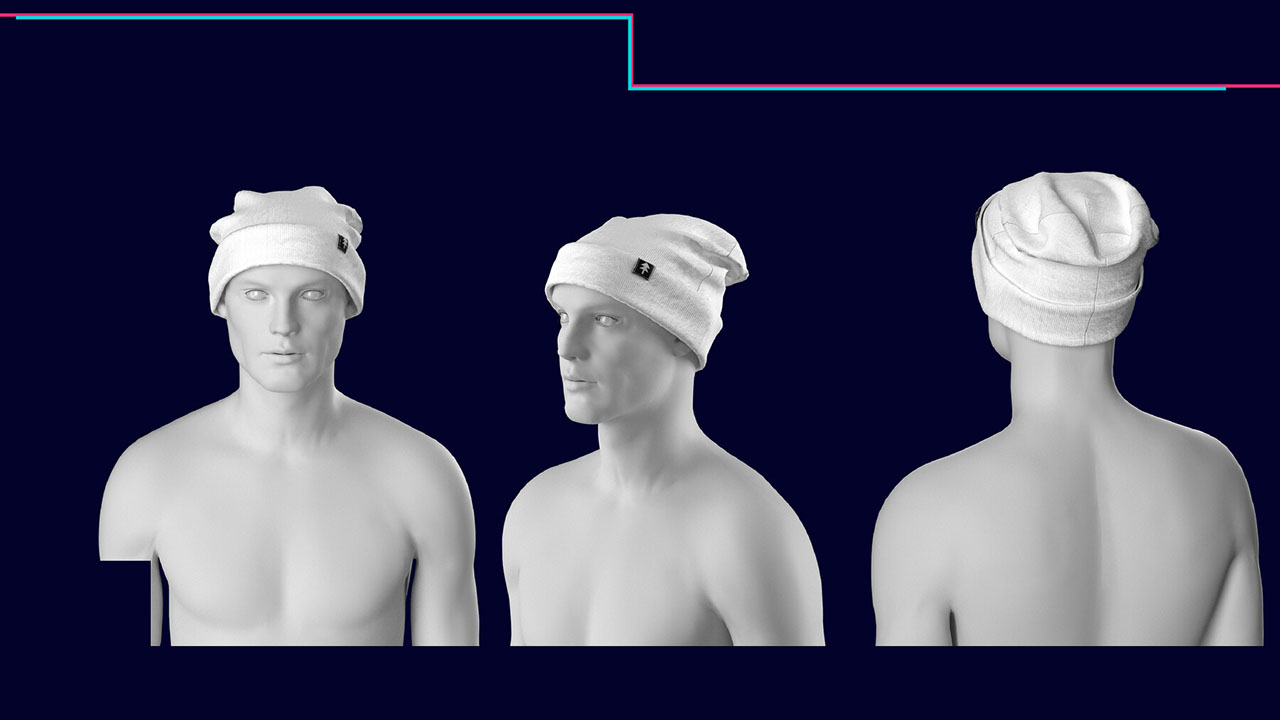 30款各式帽子3D无材质白模素材